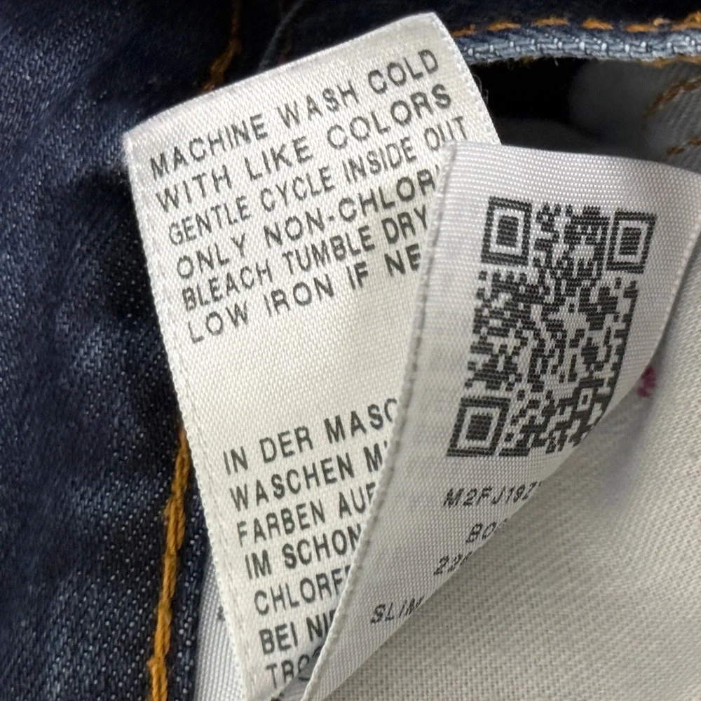 True Religion Men’s Slim Denim Jeans Boqd Lost Lagoon Blue Size‎ 34 Hemmed